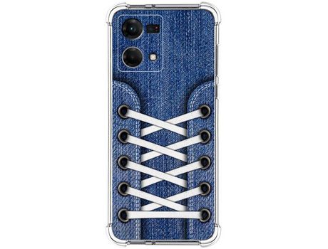 Funda para Oppo Reno 7 4G TUMUNDOSMARTPHONE Dibujos Antigolpes Zapatillas 01 Multicolor