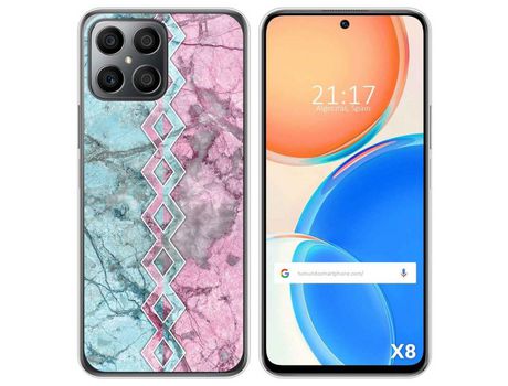 Funda para Huawei Honor X8 TUMUNDOSMARTPHONE Dibujos Mármol 08 Multicolor
