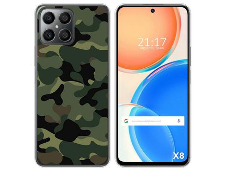 Funda para Huawei Honor X8 TUMUNDOSMARTPHONE Dibujos Camuflaje Multicolor