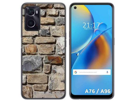 Funda para Oppo A76 / A96 TUMUNDOSMARTPHONE Dibujos Ladrillo 03 Multicolor