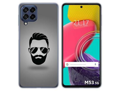 Funda para Samsung Galaxy M53 5G TUMUNDOSMARTPHONE Dibujos Barba Multicolor