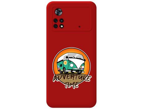 Funda para Xiaomi POCO X4 Pro 5G TUMUNDOSMARTPHONE Silicona Líquida Dibujos Adventure Time Rojo