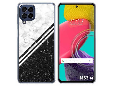 Funda para Samsung Galaxy M53 5G TUMUNDOSMARTPHONE Dibujos Mármol 01 Multicolor