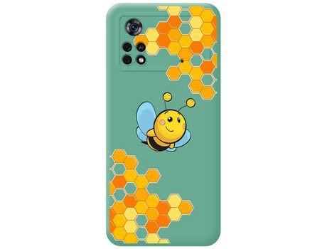 Funda para Xiaomi POCO X4 Pro 5G TUMUNDOSMARTPHONE Silicona Líquida Dibujos Abeja Verde