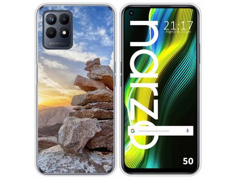 Funda para Realme Narzo 50 TUMUNDOSMARTPHONE Dibujos Sunset Multicolor