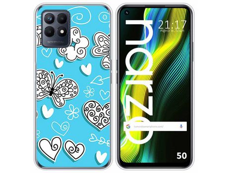 Funda para Realme Narzo 50 TUMUNDOSMARTPHONE Dibujos Mariposas Multicolor
