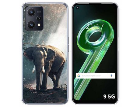 Funda para Realme 9 5G TUMUNDOSMARTPHONE Dibujos Elefante Multicolor