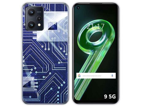 Funda para Realme 9 5G TUMUNDOSMARTPHONE Dibujos Circuito Multicolor