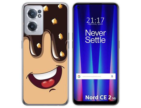 Funda para Oneplus Nord CE 2 5G TUMUNDOSMARTPHONE Dibujos Helado Chocolate Multicolor
