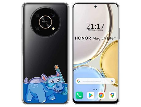 Funda para Huawei Honor Magic 4 Lite TUMUNDOSMARTPHONE Dibujos Transparente Hipo Multicolor
