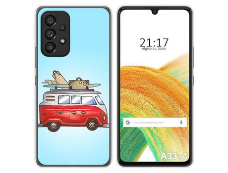Funda para Samsung Galaxy A33 5G TUMUNDOSMARTPHONE Dibujos Furgoneta Multicolor