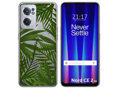 Funda para Oneplus Nord CE 2 5G TUMUNDOSMARTPHONE Dibujos Transparente Jungla Multicolor