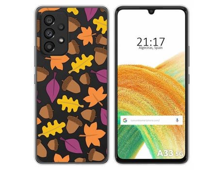 Funda para Samsung Galaxy A33 5G TUMUNDOSMARTPHONE Dibujos Transparente Otoño Multicolor