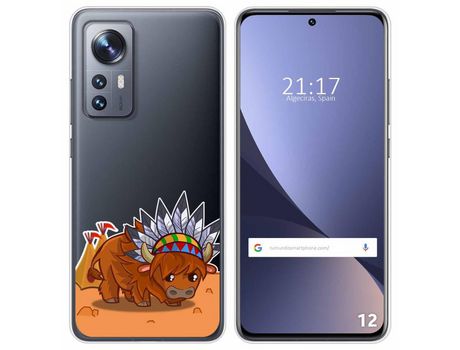 Funda para Xiaomi 12 / 12X 5G TUMUNDOSMARTPHONE Dibujos Transparente Bufalo Multicolor