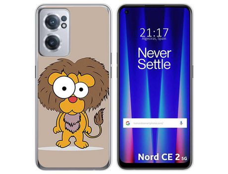 Funda para Oneplus Nord CE 2 5G TUMUNDOSMARTPHONE Dibujos León Multicolor