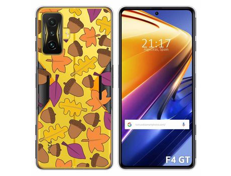 Funda para Xiaomi Poco F4 GT 5G TUMUNDOSMARTPHONE Dibujos Transparente Otoño Multicolor