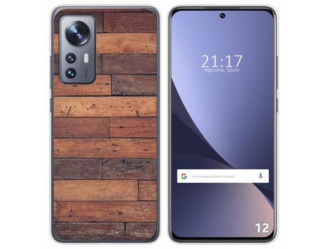 Funda para Xiaomi 12 / 12X 5G TUMUNDOSMARTPHONE Dibujos Madera 03 Multicolor