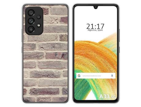 Funda para Samsung Galaxy A33 5G TUMUNDOSMARTPHONE Dibujos Ladrillo 01 Multicolor