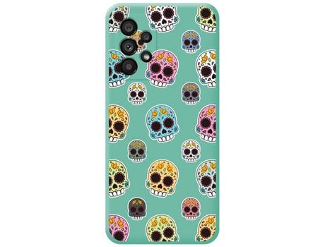 Funda para Samsung Galaxy A33 5G TUMUNDOSMARTPHONE Silicona Líquida Dibujos Catrina Verde