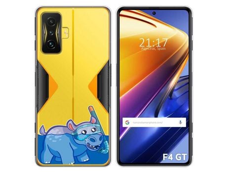 Funda para Xiaomi Poco F4 GT 5G TUMUNDOSMARTPHONE Dibujos Transparente Hipo Multicolor