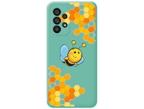 Funda para Samsung Galaxy A33 5G TUMUNDOSMARTPHONE Silicona Líquida Dibujos Abeja Verde