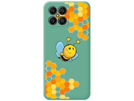 Funda para Huawei Honor X8 TUMUNDOSMARTPHONE Silicona Líquida Dibujos Abeja Verde