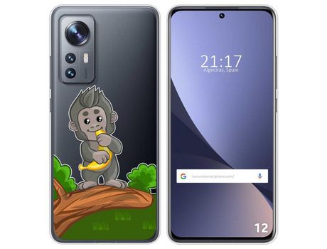 Funda para Xiaomi 12 / 12X 5G TUMUNDOSMARTPHONE Dibujos Transparente Mono Multicolor
