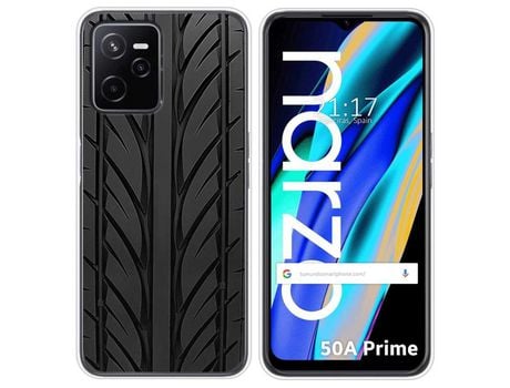 Funda para Realme Narzo 50A Prime TUMUNDOSMARTPHONE Dibujos Neumatico Multicolor