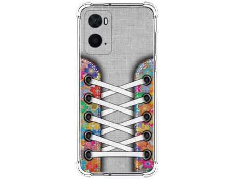 Funda para Oppo A76 / A96 TUMUNDOSMARTPHONE Dibujos Antigolpes Zapatillas 04 Multicolor