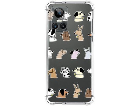 Funda para Realme GT Neo 3 5G TUMUNDOSMARTPHONE Dibujos Antigolpes Perros Multicolor