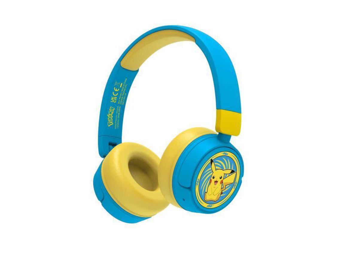 Auriculares Inalámbricos Ajustables con Micrófono Batería Recargable Bluetooth 5.0 Pokémon Pikachu OTL