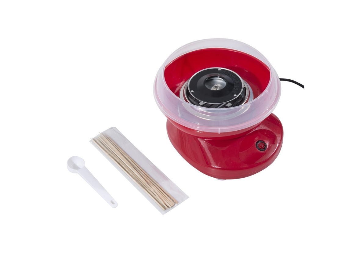 Máquina de algodón de azúcar AQUAFORGE, doméstica, 450W, 27x26x18cm, roja
