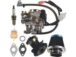 High-performance 50cc 4-stroke Gy6 Carburetor 139qmb For 49cc And 50cc Scooters And Mopeds (pd18j Carb), 50cc Carburetor + Intake Manifold