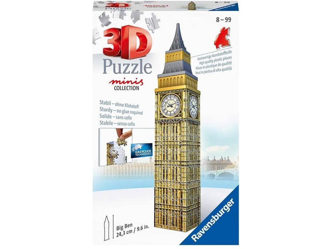 Puzzle RAVENSBURGUER Mini Big Ben 3D (Edad Minima: 8 Anos)