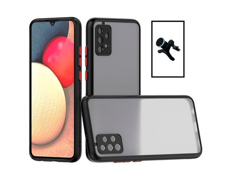 Kit Carcasa Trasera Protección Camara + Soporte Magnético con Piernas para Samsung Galaxy A33 5G GIFT4ME Negro