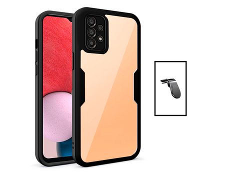 Kit Carcasa 360° Protección Frente y Verso + Soporte Magnético L para Samsung Galaxy A33 GIFT4ME Negro