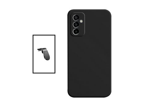 Kit Soporte de Auto Magnético L + Carcasa Protección Trasera Silicona para Samsung Galaxy M23 5G GIFT4ME Negro