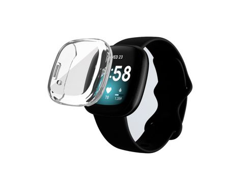 Carcasa Protección Total para Fitbit by Google Versa 3 GIFT4ME Transparente