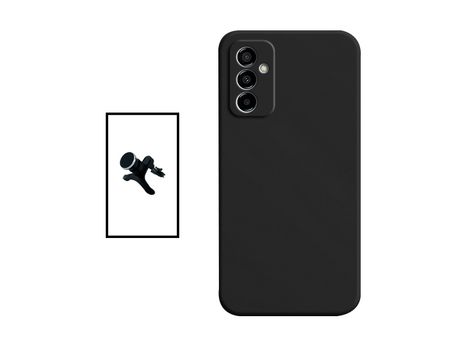 Kit Soporte Magnético con Piernas + Carcasa Protección Trasera Silicona para Samsung Galaxy M23 5G GIFT4ME Negro