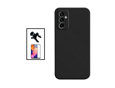 Kit Protector de Cristal Templado GorilasGlass + Carcasa Protección Trasera Silicona + Soporte Magnético con Piernas para Samsung Galaxy M23 5G GIF...