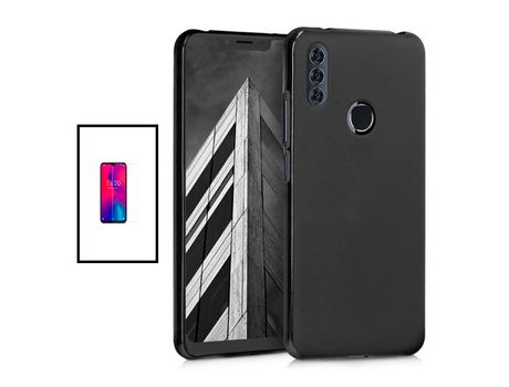 Kit Protector de Cristal Templado 5D Full Cover + Carcasa Silicona Líquido para Alcatel 1SE Lite GIFT4ME Negro