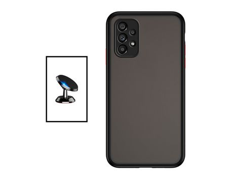 Kit Carcasa Trasera Protección Camara + Soporte Magnético para Samsung Galaxy A53 5G GIFT4ME Negro