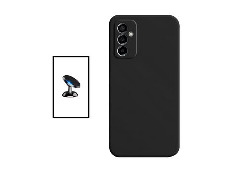 Kit Soporte Magnético + Carcasa Protección Trasera Silicona para Samsung Galaxy M23 5G GIFT4ME Negro