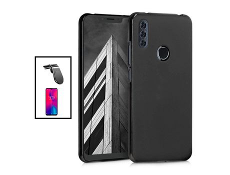 Kit Protector de Cristal Templado 5D Full Cover + Carcasa Silicona Líquido + Soporte Magnético L Safe Driving Auto para Alcatel 1SE Lite GIFT4ME Ne...
