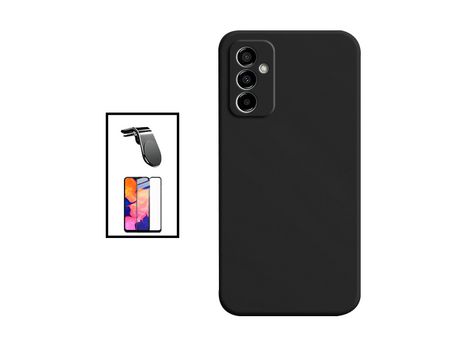 Kit Protector de Cristal Templado GorilasGlass + Carcasa Protección Trasera Silicona + Soporte de Auto Magnético L para Samsung Galaxy M23 5G GIFT4...