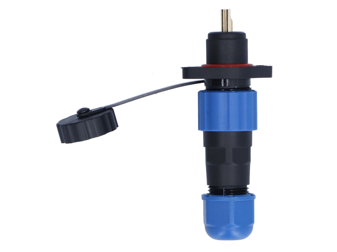 Conector De Alimentación Aérea Industrial Con Brida Impermeable Ip68, Enchufe Y Toma De Corriente, 380 V 10 A