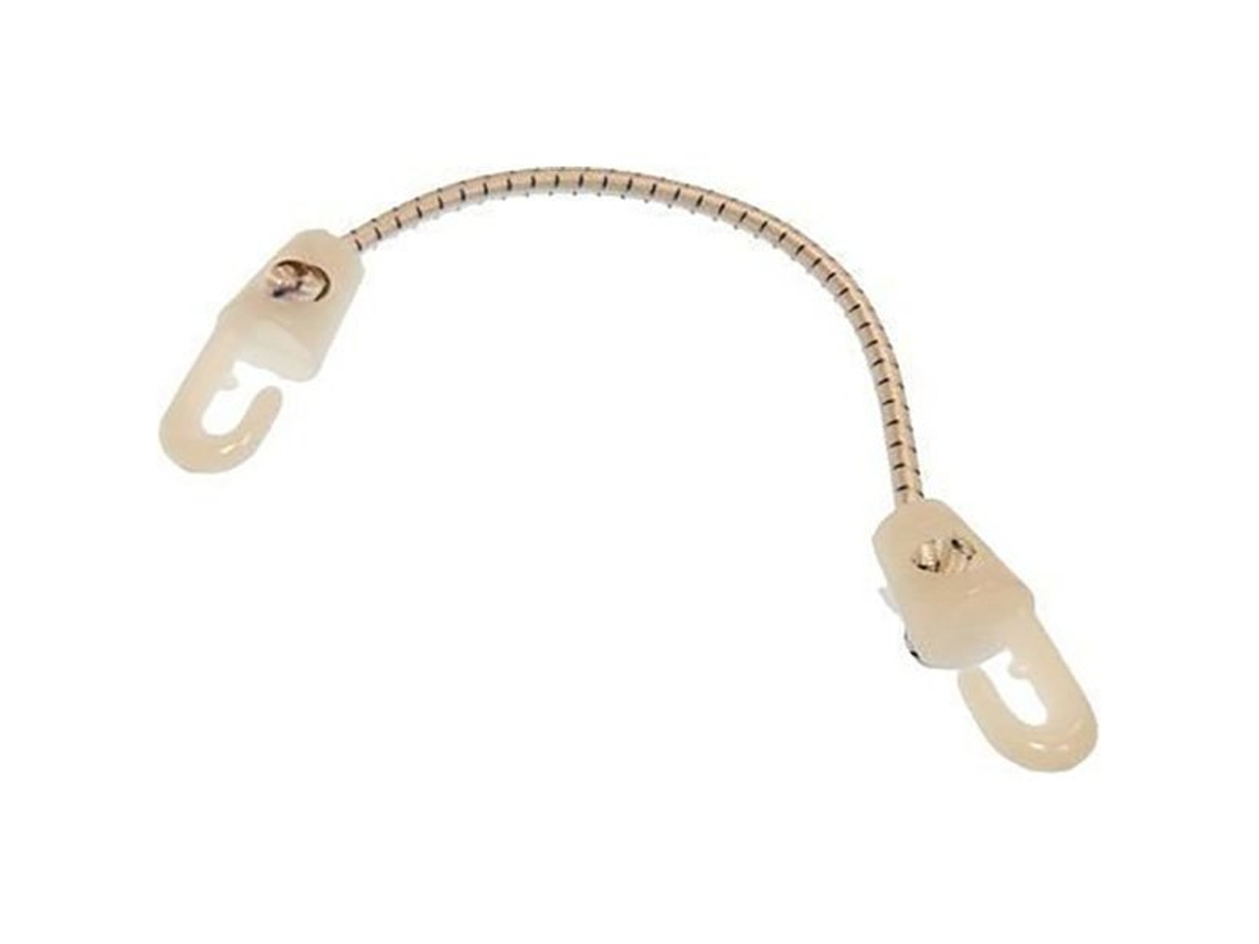 Cabo de Choque Nylo com 30 Cm 2 Ganchos Branco 6 Mmgoldenship
