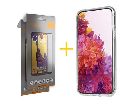 Kit Carcasa + 2 Protectores de Pantalla para Redmi A1 ACCETEL Transparente