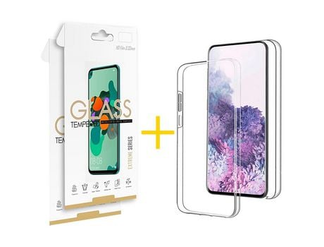 Pack 2 Películas 2.5D + Funda SKYHE por Samsung Galaxy A33 5G Dupla 360º Incoloro Clear