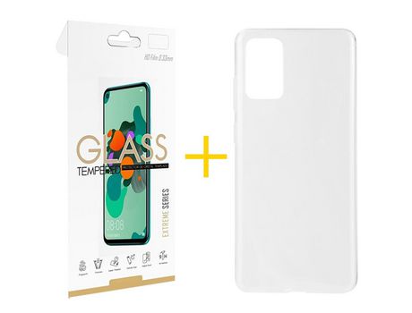 Pack 1 Película 2.5D + Funda SKYHE por Samsung Galaxy S20 FE 5G Silicona Liso Incoloro Clear